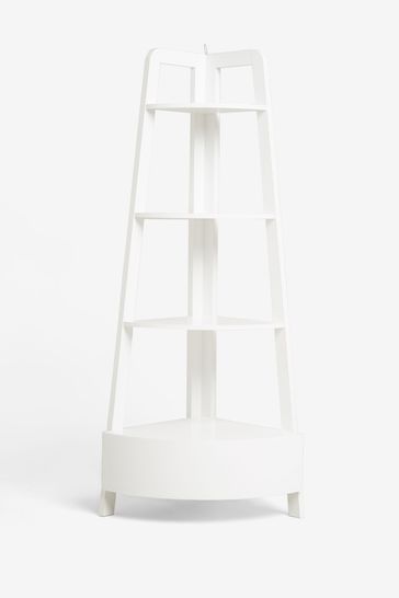 White gloss ladder clearance shelf