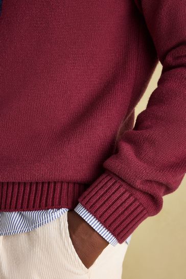Buy Joules Burgundy J Crew Neck Jumper from Next Denmark