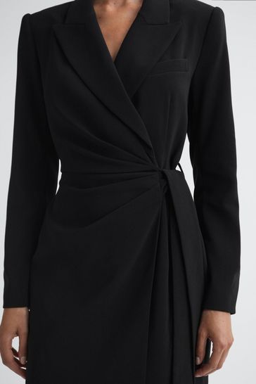 Double breasted wrap best sale dress