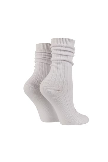 Pringle White Slouch Socks