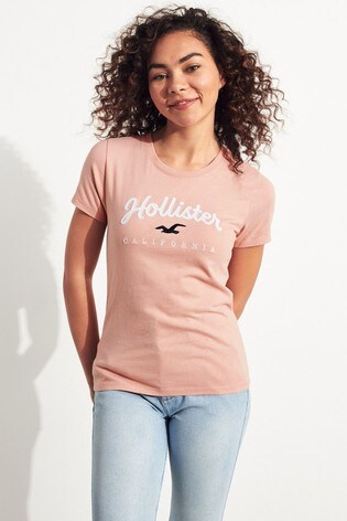 hollister t shirt rosa