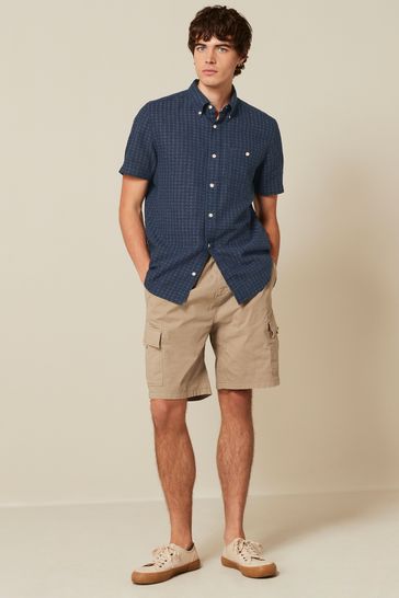 Mens navy sales blue dress shorts