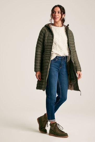 Joules longline store padded jacket