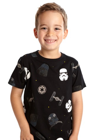 Fabric Flavours Black Star Wars™ Empire T-Shirt