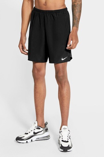 Nike Black Challenger 7 Inch 2-In-1 Running Shorts