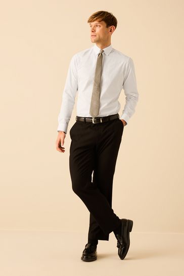 Buy White Chemise Easy Care col Tab from Next France