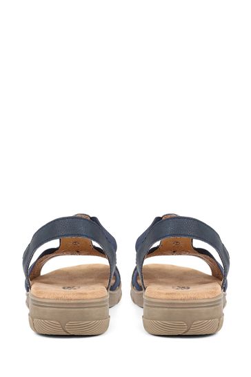 Buy Pavers Easy FIt Blue Elvira Extra Wide 6E Fit Sandals from