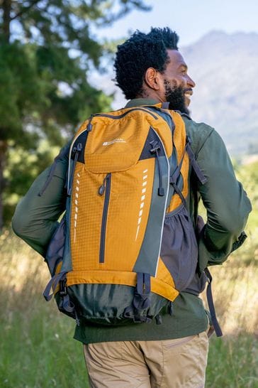 Mountain Warehouse Yellow Zip Front Adventurer 45L Backpack