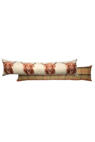 Evans Lichfield Natural Hunter Highland Cow Draught Excluder