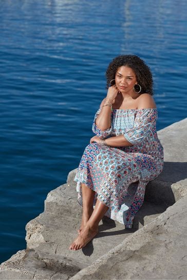 Bardot maxi beach dress cheap