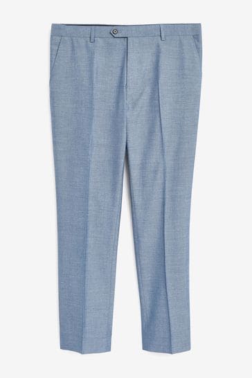 Buy Light Blue Slim Fit Suit Trousers from Next Bahrain