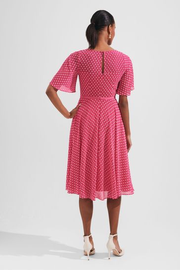 Buy Hobbs Pink Elenor Dress from the Laura Ashley online shop