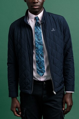 GANT Blue Quilted Windcheater