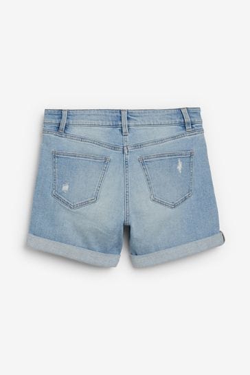 Buy Bleach Blue Ripped Denim Boy Shorts from Next Germany
