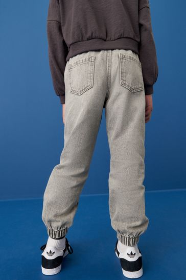 Light Grey Denim Joggers 3 16yrs