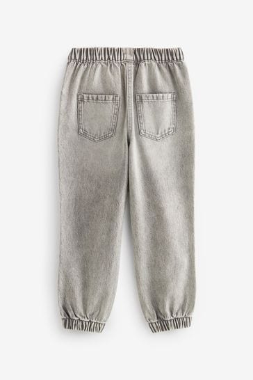 Light Grey Denim Joggers 3 16yrs
