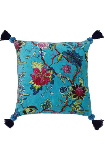 Blue floral cushion covers on sale