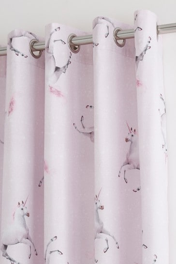 Buy Catherine Lansfield Enchanted Unicorn Lined Eyelet Curtains From Next Ireland