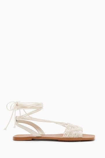 AllSaints White Donna Sandals