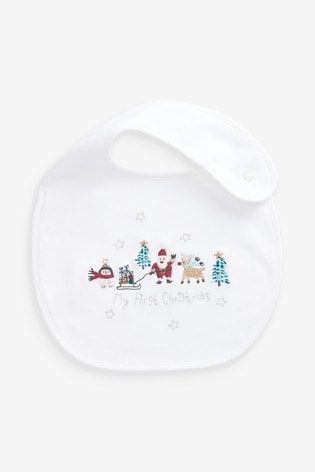 Buy 2 Pack My First Christmas Dribble Bibs from Next Austria Buy 2 Pack My First Christmas Dribble Bibs from Next Austria