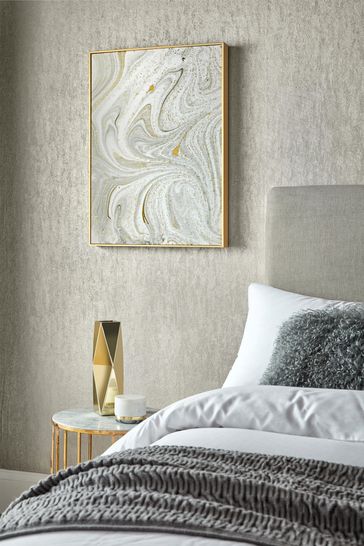 Art For The Home Grey Marble Luxe Wall Art