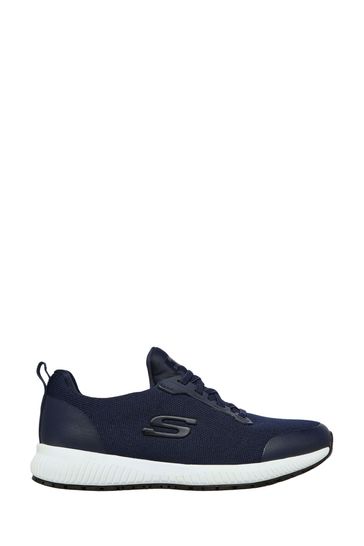 Skechers Blue Squad Slip Resistant Work Womens Trainers