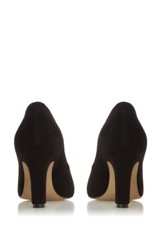 dune suede court shoes