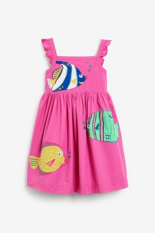 Buy Boden Pink Embellished Fish Dress ...