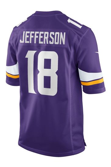 Buy Nike Purple NFL Minnesota Vikings Home Game Jersey Justin
