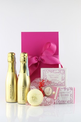 Le Bon Vin Pretty In Pink Prosecco Pamper Gift Set