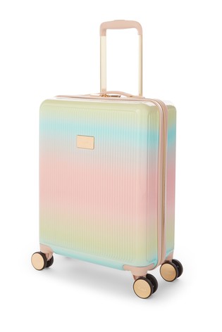 Dune London Pink Olive Cabin Suitcase
