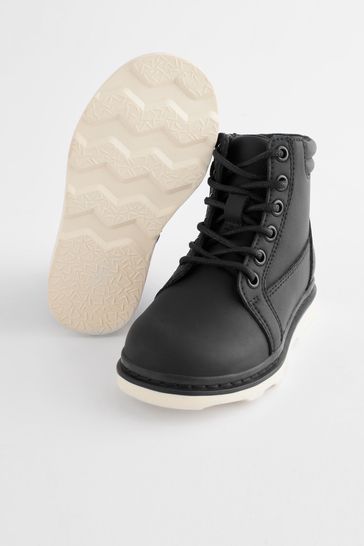 Black shop utility boots