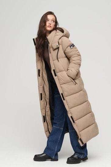 Puffer longline hotsell coat