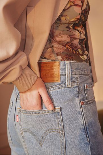 Ribcage wide outlet leg jeans levis