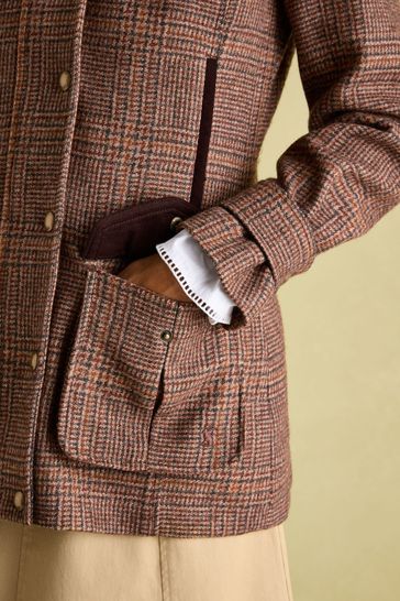 Buy Joules Fieldcoat Luxe Fieldcoat Luxe 3 in 1 Brown Tweed Jacket with Removable Quilted Gilet from Next Turkey