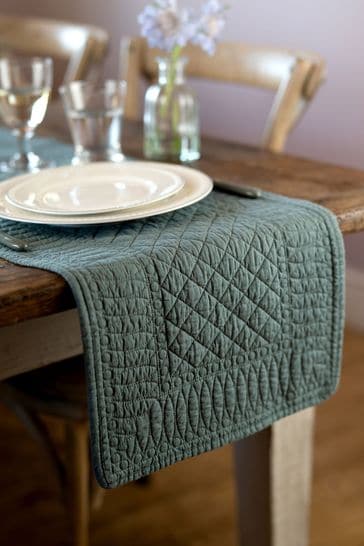 Mary Berry Green Signature Cotton Table Runner Table Runner