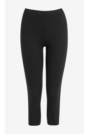 Black cropped leggings 2025