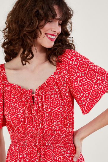 Monsoon 2025 red dress