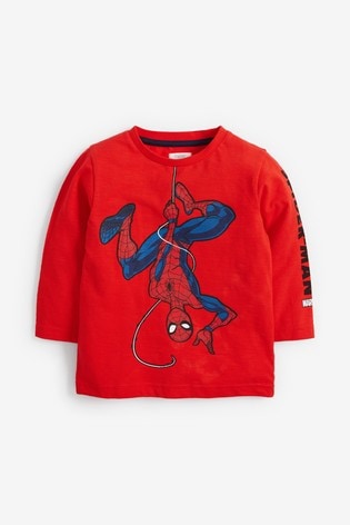 red spiderman t shirt
