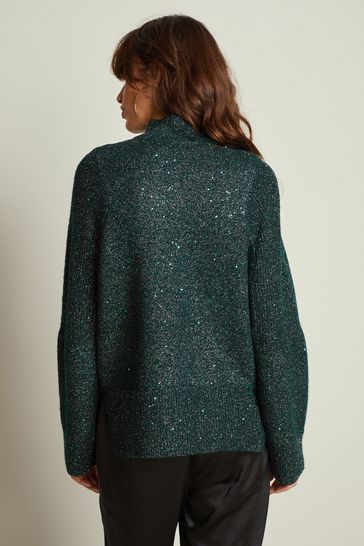 Sequin arm best sale jumper