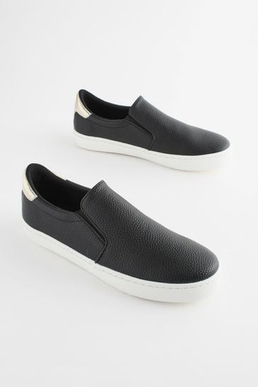 Black Forever Comfort® Slip-On Trainers