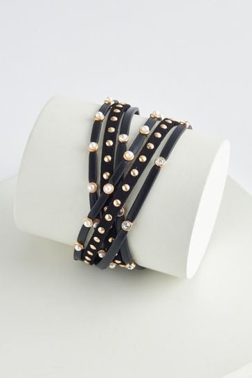 Studded wrap bracelet deals