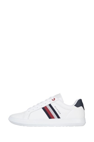 Tommy Hilfiger White Essential Leather Sneakers