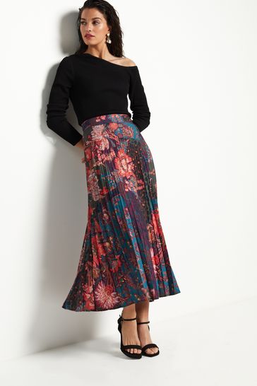 Next floral midi skirt deals