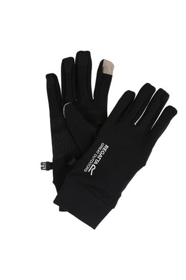 Regatta Black Touchtip Stretch Gloves