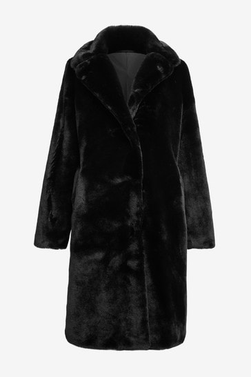 Buy Longline Faux Fur Coat from the Next UK online shop