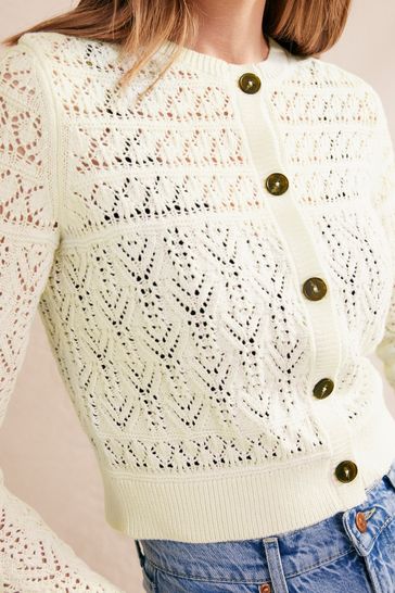 Boden white cardigan hotsell