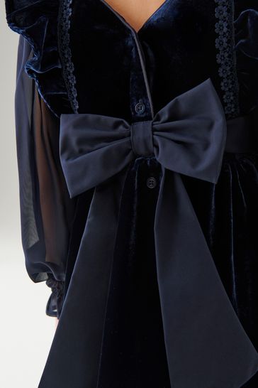 Laura ashley black velvet dress outlet