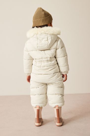 Cream snowsuit shop