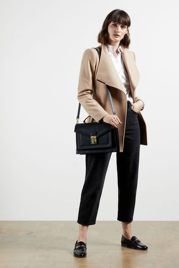 Short wool wrap coat store